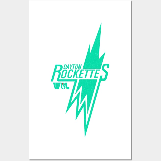 Defunct Dayton Rockettes WBL Basketball 1978 Wall Art by LocalZonly